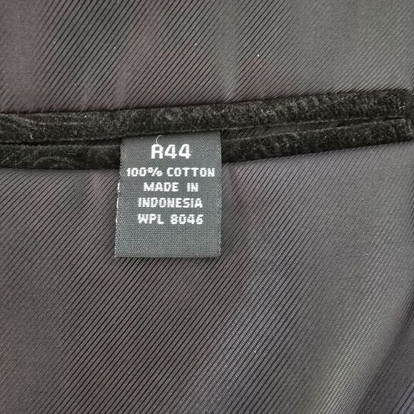 Alfani Exclusively For Macy's Velvet Velour Blazer Brown Cotton Mens Size 44R - Picture 10 of 13
